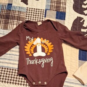 My First Thanksgiving Baby Bodysuit